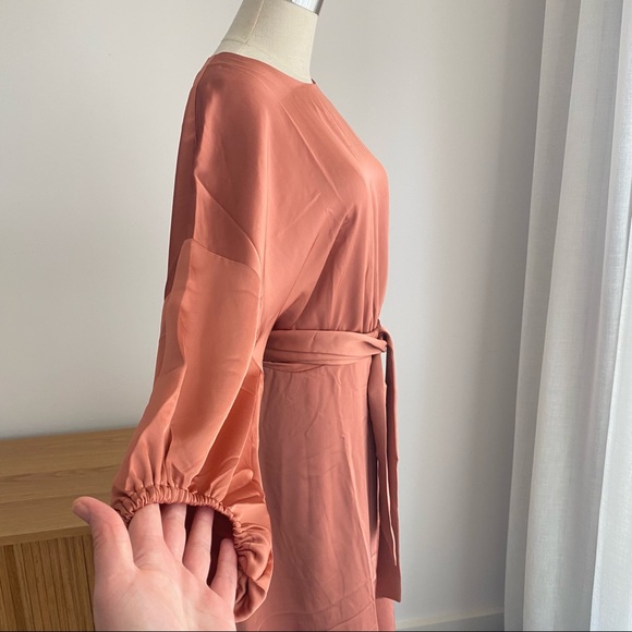 H&M | MAXI DRESS | BURNT ORANGE | SIZE 18 - Picture 5 of 13